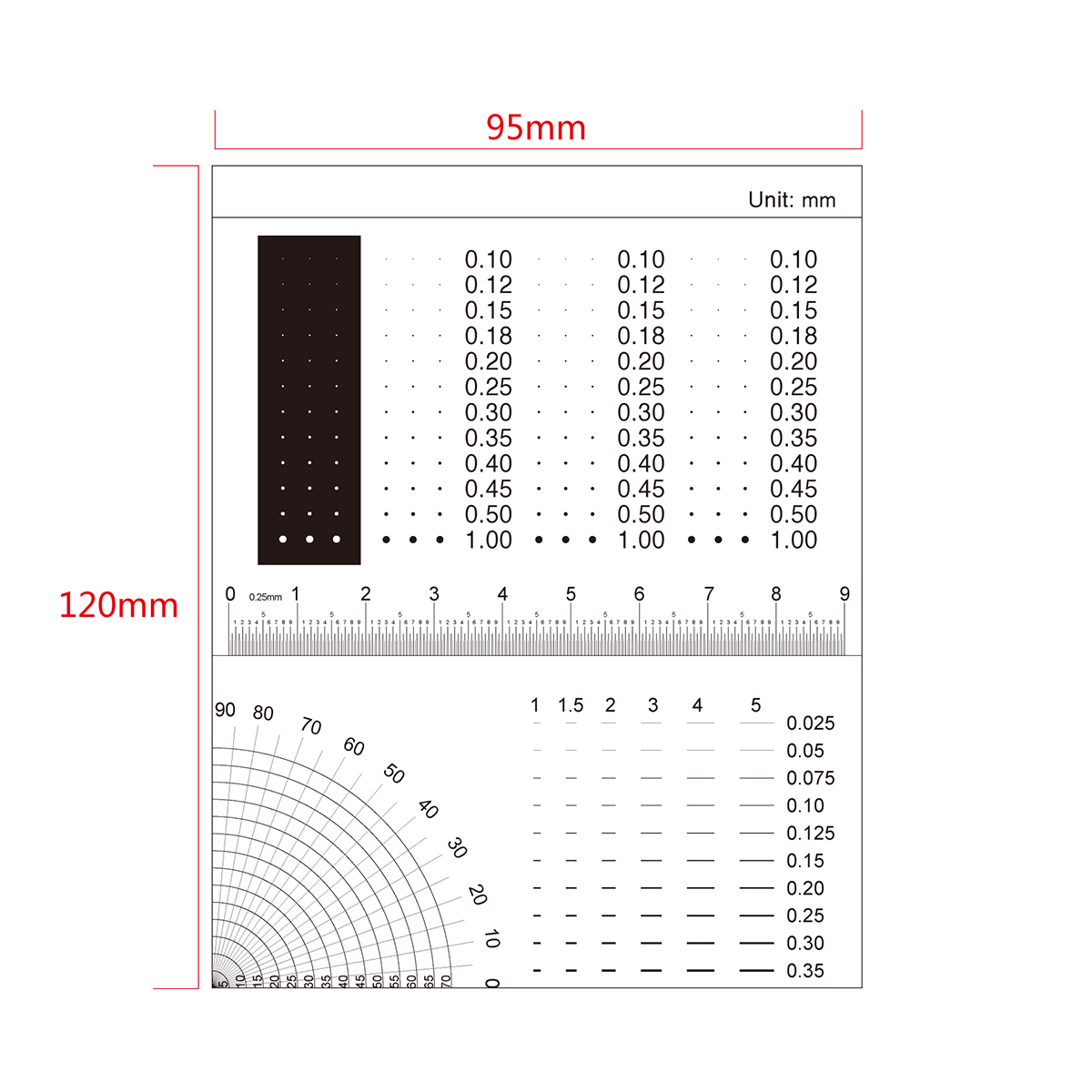 Paper Microscope Ruler Film Ruler for Microscopes | View Solutions Inc.