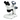 10X/20X/40X Track Stand LED Dual Illuminated Light  10X/20X/40X Binocular Multiple Power Stereo Microscope, SKU FS12160201, three quarter front view