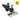 7-50X ESD Safe Gliding Base Stand Trinocular Zoom Stereo Microscope, SKU SZ19040231, three quarter front view