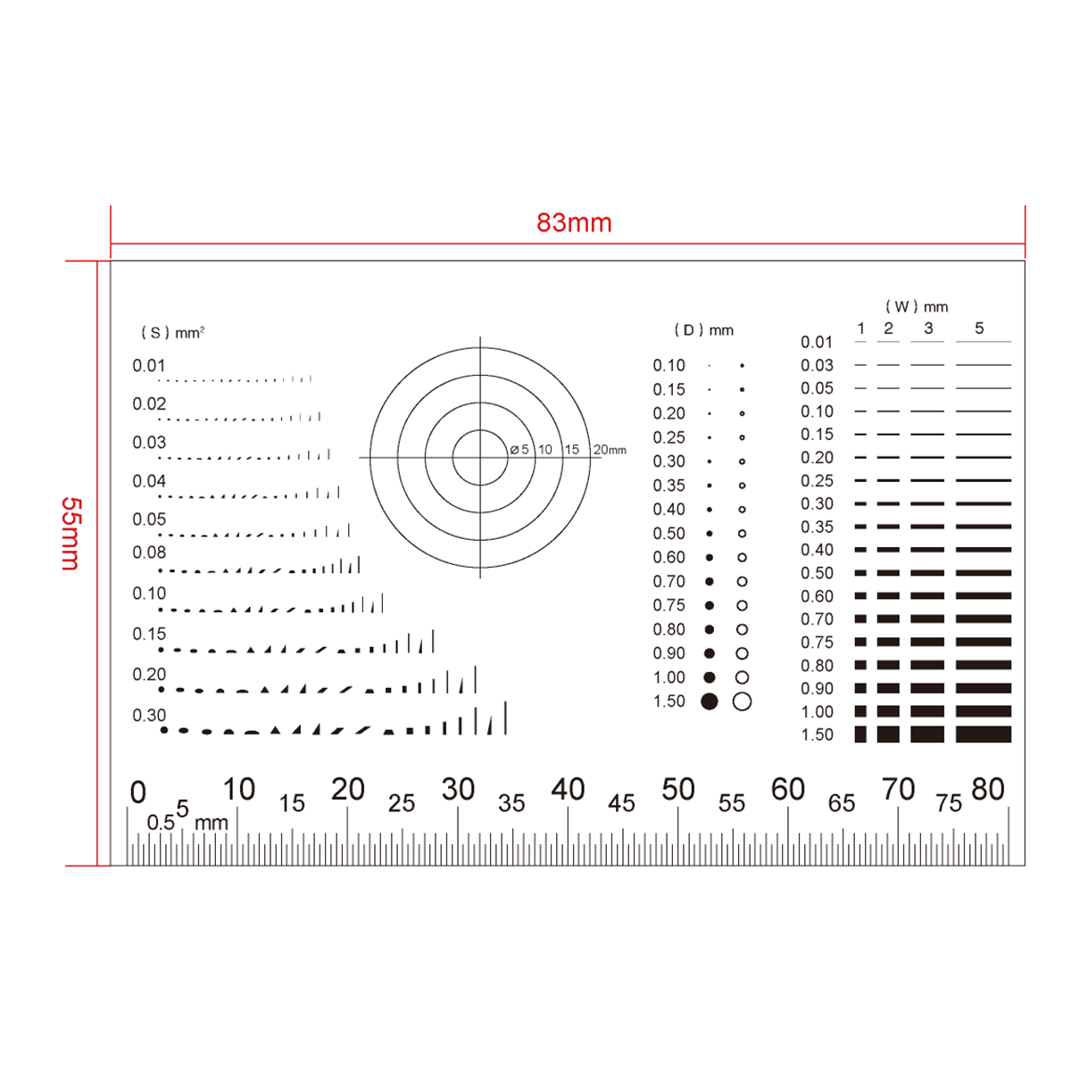 Microscope Lens Ruler Film Ruler for Microscopes | View Solutions Inc.