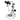 6X-50X Widefield Zoom Stereo Microscope, Trinocular, Track Stand, LED Top and Bottom Light, SKU SZ04030132, three quarter front view