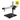 ESD Safe Horizontal Arm Length 544mm Vertical Post Height 380mm ESD Boom Stand, SKU ST19051431, three quarter front view