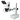10X Widefield Stereo Microscope, Binocular, Single Arm Boom Stand with Arbor, LED Top Light, SKU FS12060123, three quarter front view