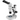 8-50X Track Stand LED Dual Illuminated Light  Binocular Parallel Zoom Stereo Microscope, SKU PZ04010323, three quarter front view