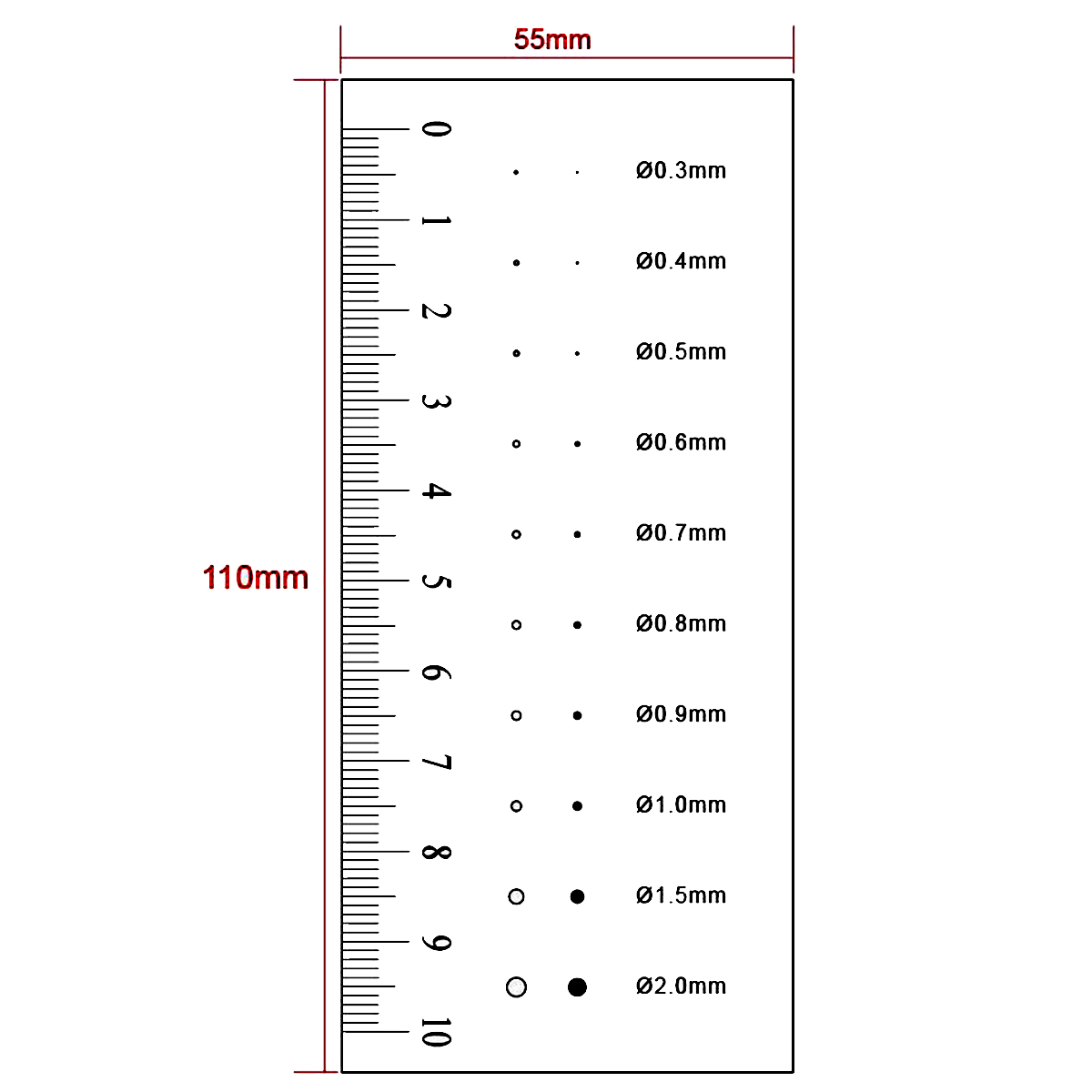 Mini Ruler Microscopic Film Ruler for Microscopes | View Solutions Inc.