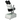 10X/30X Widefield Stereo Microscope, Binocular, Post Stand, LED Top and Bottom Light, Bright Field (Fixed Head) Portable, SKU FS12110227, three quarter front view