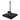 Vertical Post Height 384mm 37.2mm Post Stand with Center Hole Heavy Base, SKU ST02011304, three quarter front view