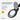 ESD 3 Diopter (1.75X) LED Magnifying Lamp with Clamp - 5-inch Glass Lens and Flip Cover