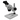 10X/30X Widefield Stereo Microscope, Binocular, Post Stand (Height 250mm) Rectangle Base, SKU FS05030221, three quarter front view