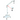Arbor Length 195mm Arbor Diameter Dia. 32mm Surgical Pneumatic Arm Floor Stand, SKU SM51019216, three quarter front view