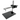 Horizontal Arm Length 544mm Vertical Post Height 384mm Boom Stand, SKU ST02051701, three quarter front view